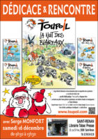 Toupoil, la BD-Nature des enfants, en dédicace à Saint-Renan (29), samedi 16 décembre 2023.