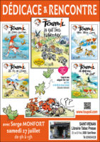 Dédicace-rencontre avec Toupoil, la BD-Nature des enfants à la librairie-tabac-presse de Saint-Renan samedi 27 juillet, à Saint-Renan. (29).